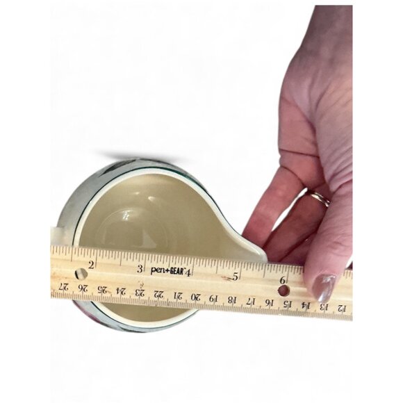 Cunningham & Pickett Rose Creamer Pitcher Floral Design 5" Wide 3.5" Tall Porcel - Picture 3 of 9